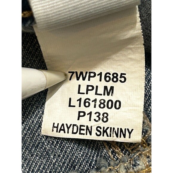 Lucky Brand Jeans Womens 8/29 Blue‎ Denim Hayden Skinny Leg Distressed 7WP1685 - Picture 5 of 11